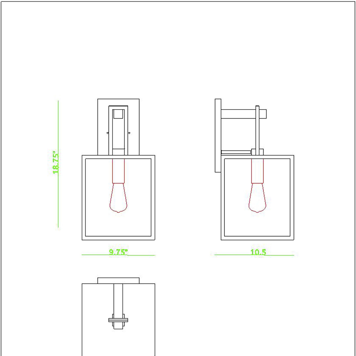 Preston 1 Light 18.75 inch Matte Black Exterior Wall Lantern